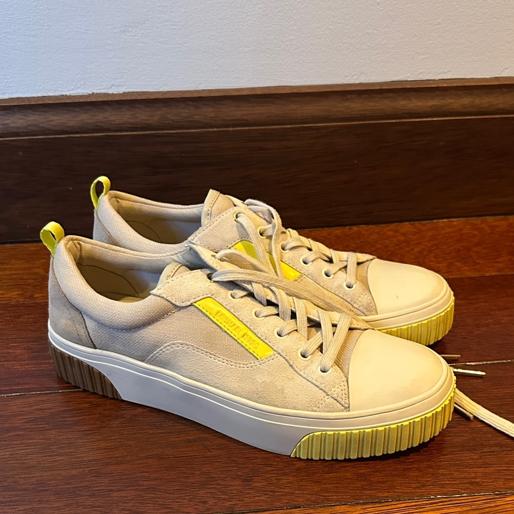 Michael Kors Beige and Yellow Sneakers